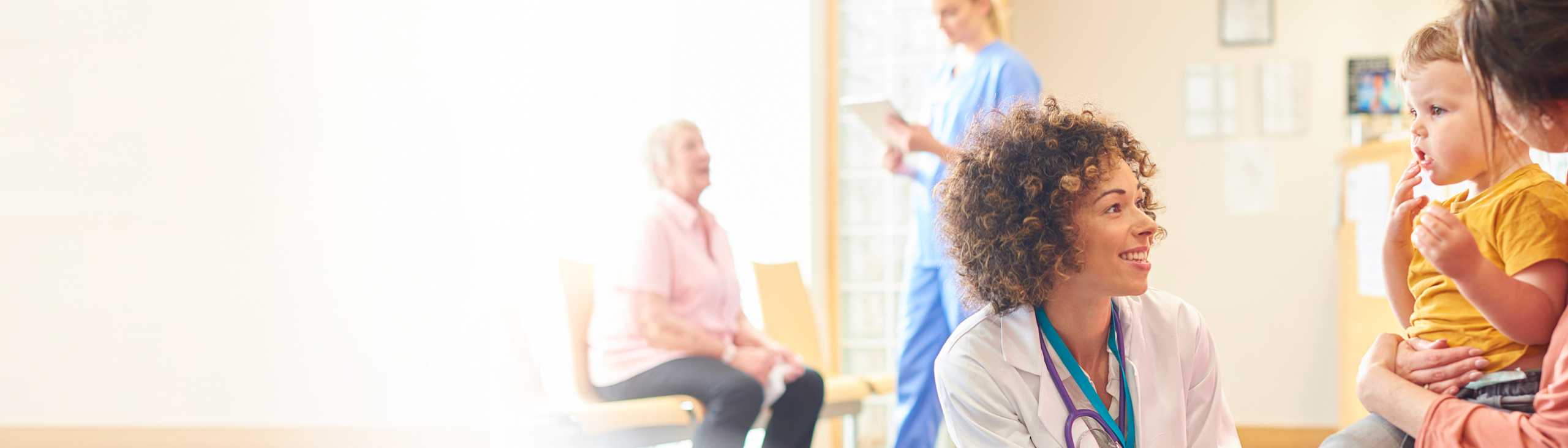 Person in doctor's office